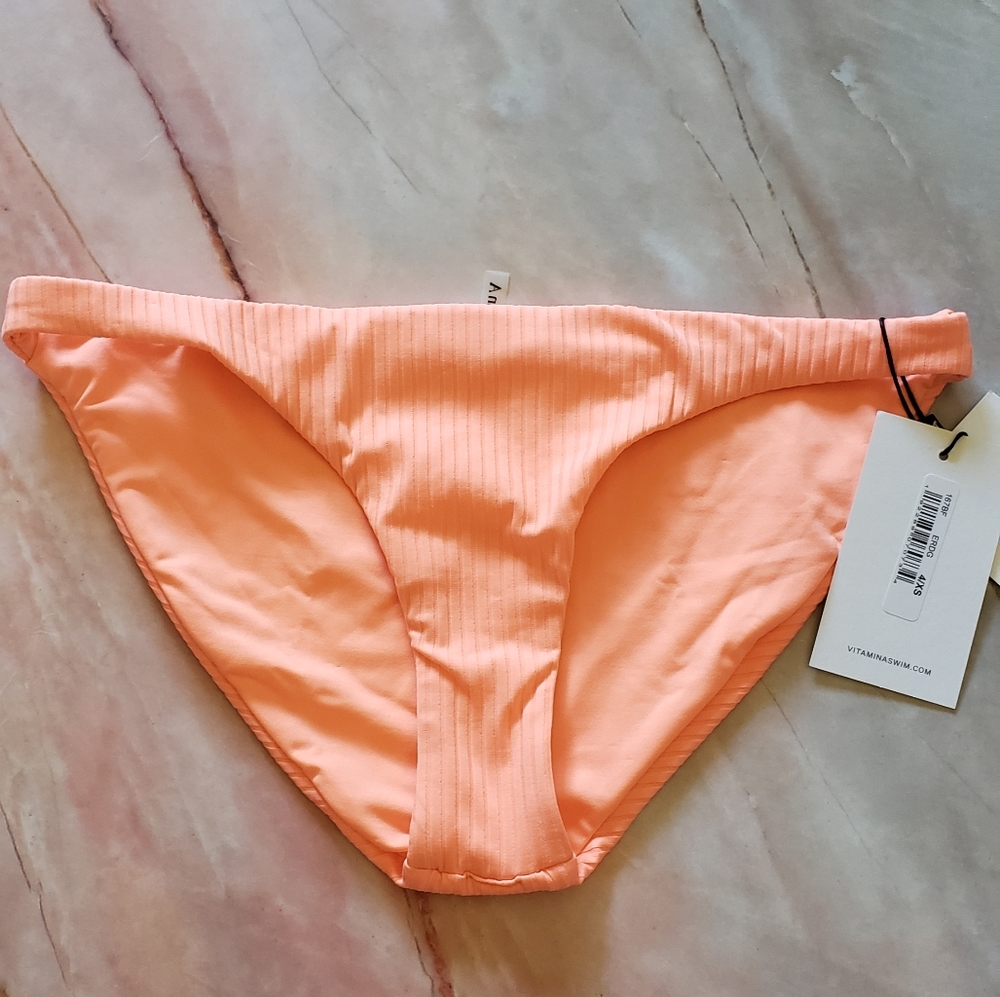 Vitamin A Ribbed Bikini Bottoms